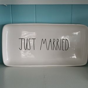 Rae Dunn Just Married Plate